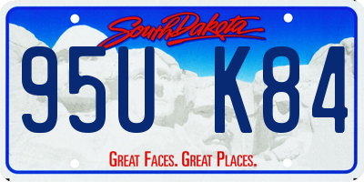 SD license plate 95UK84