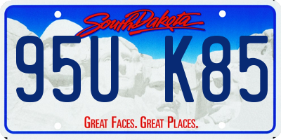 SD license plate 95UK85
