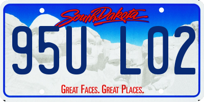SD license plate 95UL02