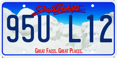 SD license plate 95UL12