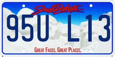 SD license plate 95UL13