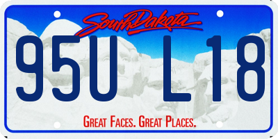 SD license plate 95UL18