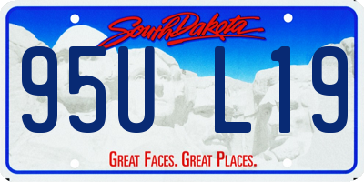 SD license plate 95UL19