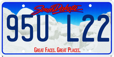 SD license plate 95UL22