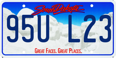 SD license plate 95UL23