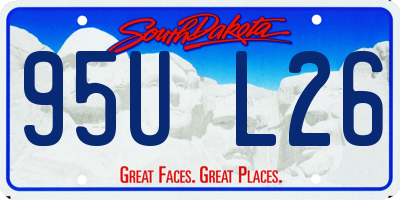 SD license plate 95UL26