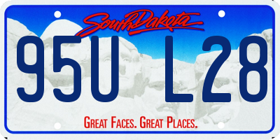 SD license plate 95UL28