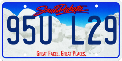 SD license plate 95UL29