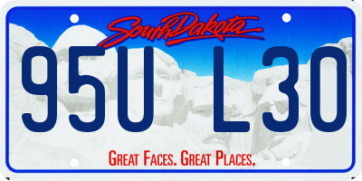 SD license plate 95UL30