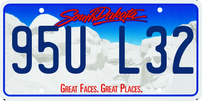 SD license plate 95UL32
