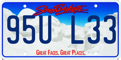 SD license plate 95UL33