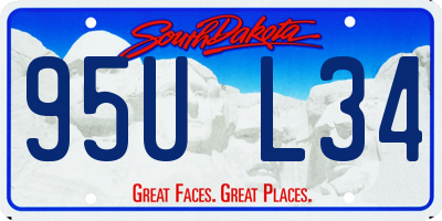 SD license plate 95UL34