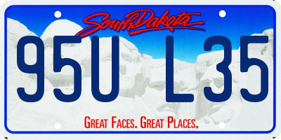 SD license plate 95UL35