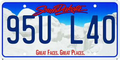 SD license plate 95UL40