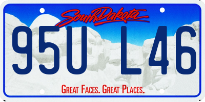 SD license plate 95UL46