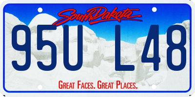 SD license plate 95UL48