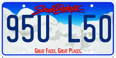 SD license plate 95UL50