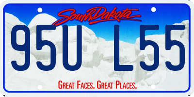 SD license plate 95UL55