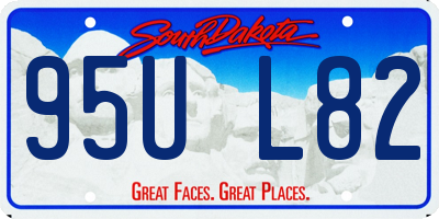 SD license plate 95UL82