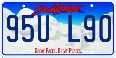 SD license plate 95UL90