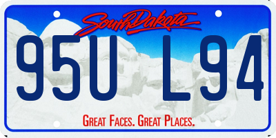 SD license plate 95UL94