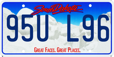SD license plate 95UL96