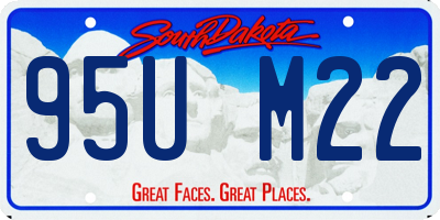 SD license plate 95UM22