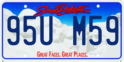 SD license plate 95UM59