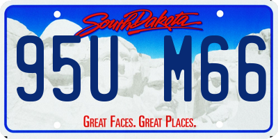 SD license plate 95UM66