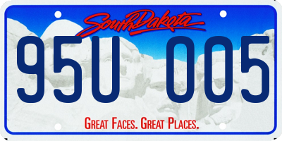 SD license plate 95UO05