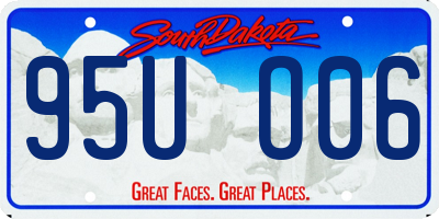 SD license plate 95UO06