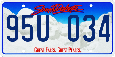 SD license plate 95UO34