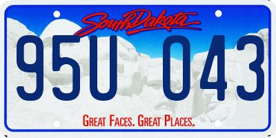 SD license plate 95UO43