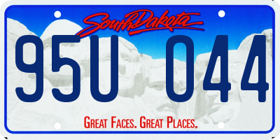 SD license plate 95UO44
