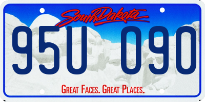 SD license plate 95UO90