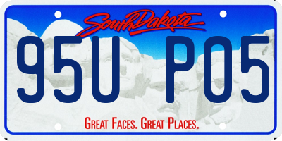 SD license plate 95UP05