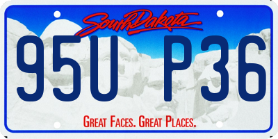 SD license plate 95UP36