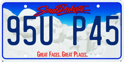 SD license plate 95UP45