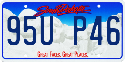 SD license plate 95UP46