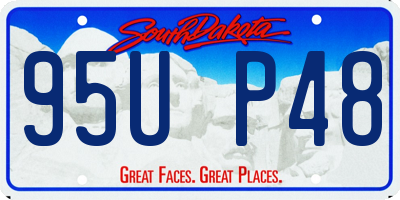 SD license plate 95UP48