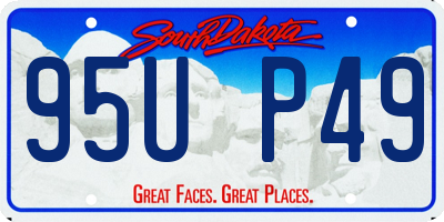SD license plate 95UP49