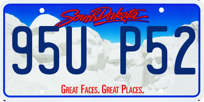 SD license plate 95UP52