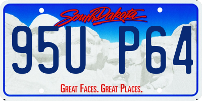 SD license plate 95UP64