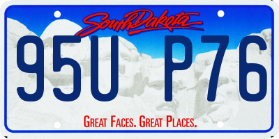 SD license plate 95UP76