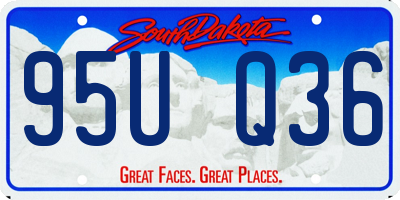 SD license plate 95UQ36
