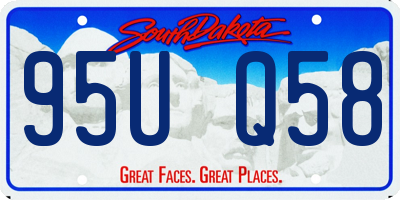 SD license plate 95UQ58