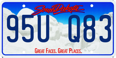 SD license plate 95UQ83