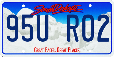 SD license plate 95UR02