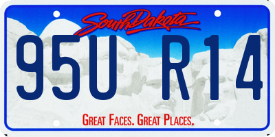 SD license plate 95UR14