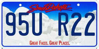 SD license plate 95UR22